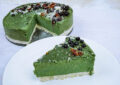 Spirulina cheesecake raw vegan